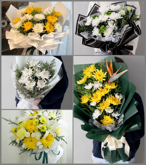 广东揭阳市普宁市大南山街道白事花束代送